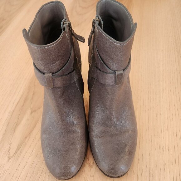 COLE HAAN GRAND OS BROWN BELTED ANKLE BOOTS - SIZE 7B - EUC - Picture 5 of 12